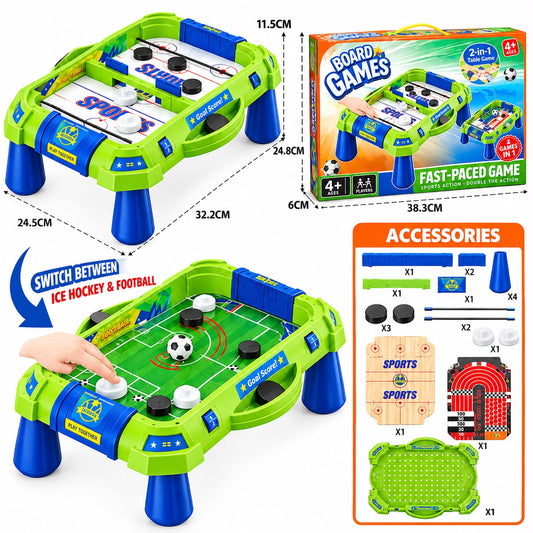 Imported 2-in-1 Pucket Game & Football Game