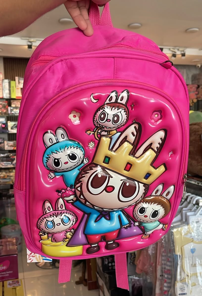 Premium Labubu Character School Bag – 14 Inch