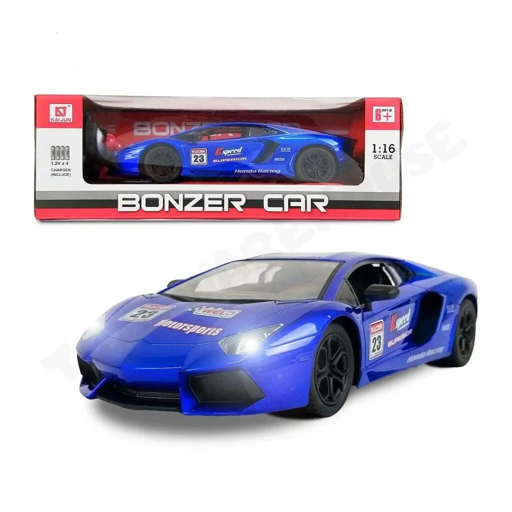 Bonzer 1:16 Scale RC Racing Car - High Speed Remote Control Supercar