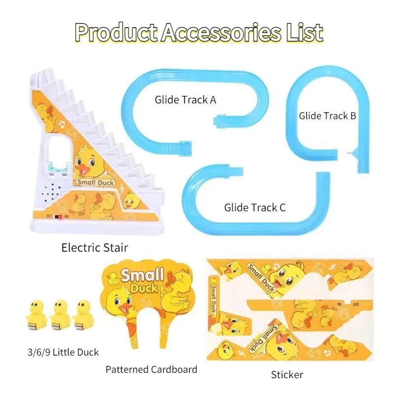 Duck Track Toy – Climbing Stairs Musical Play Set