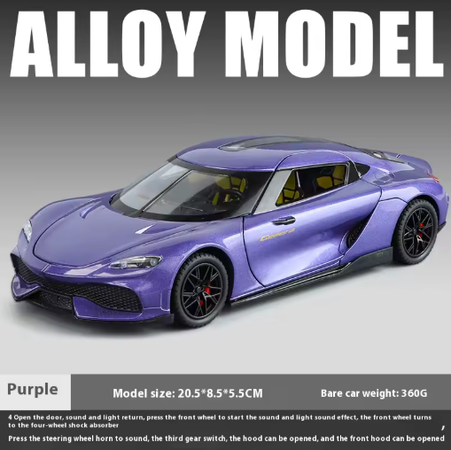 1:24 Koenigsegg Gemera GT Super Sport Diecast Model