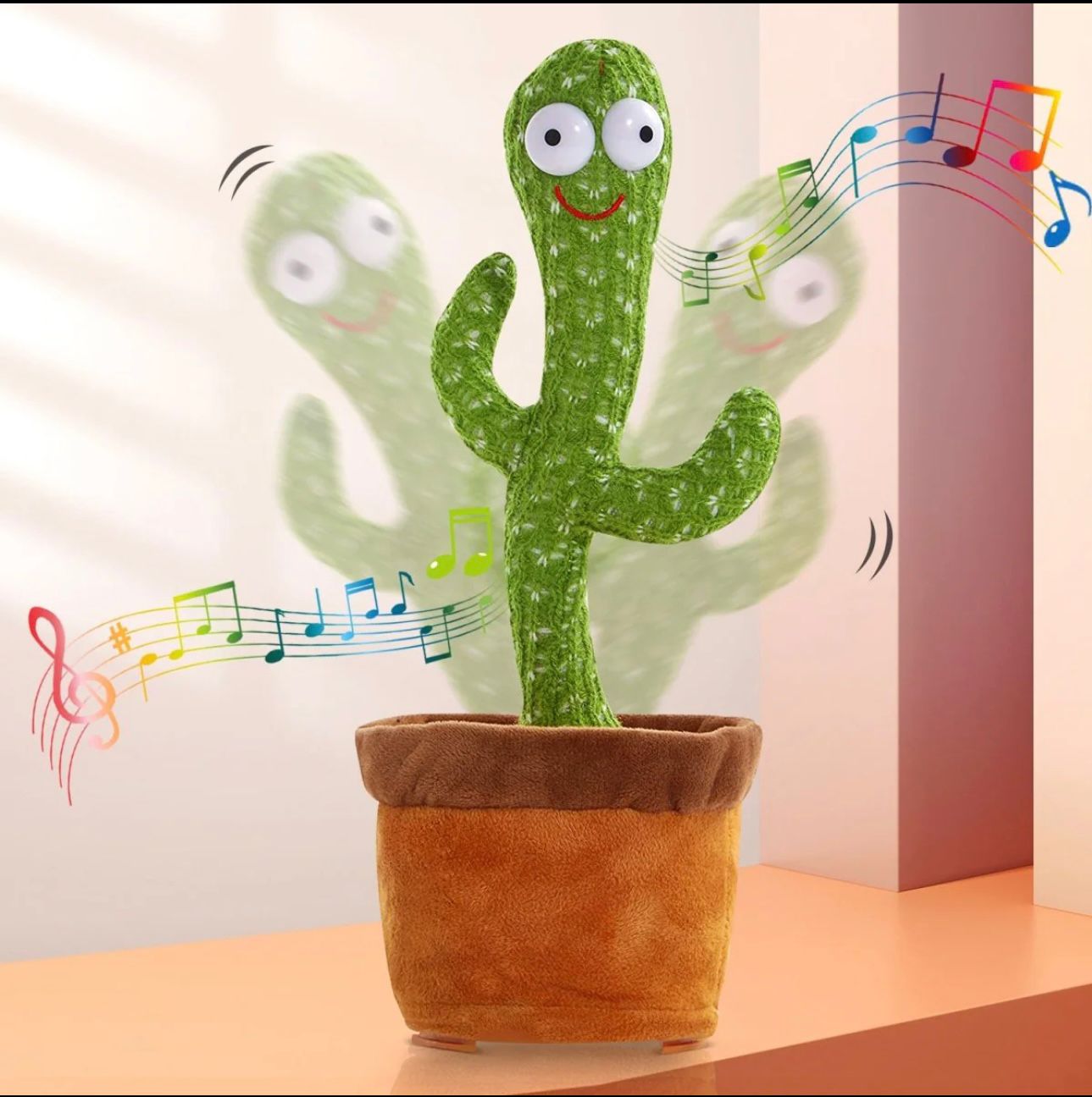 Rechargeable Dancing Talking Cactus Toy