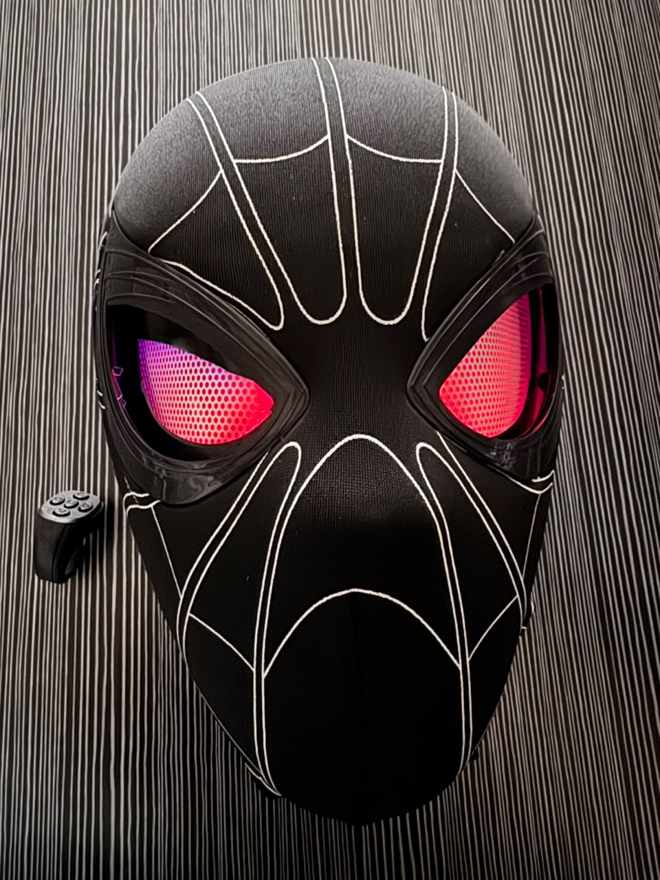 Black Spider LED Mask with Remote & Ring