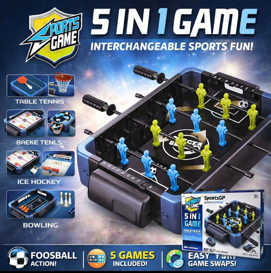 5-in-1 Multi Games Table