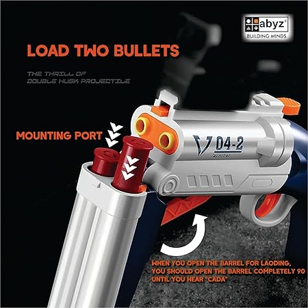 Blast Soft Bullet double barrel Toy Gun Launcher for Boys and Girls