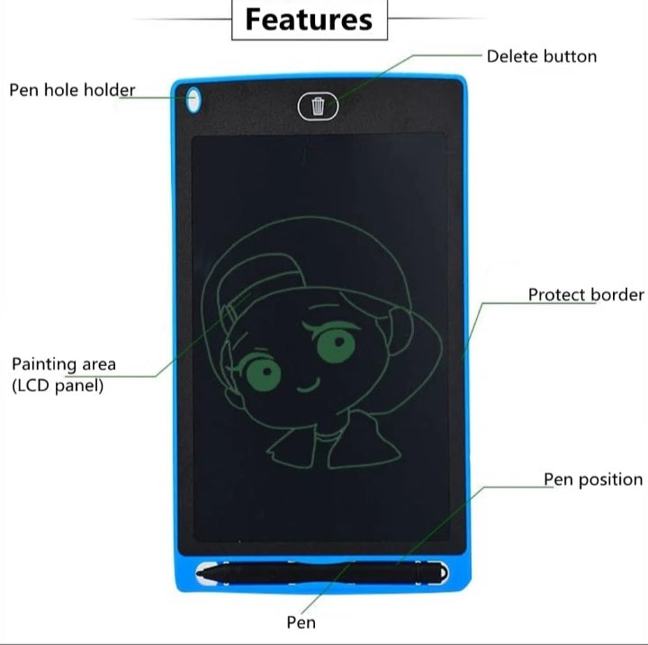 Lcd Writing Tablet Electronic Writing Drawing Pads For Kids 8.5