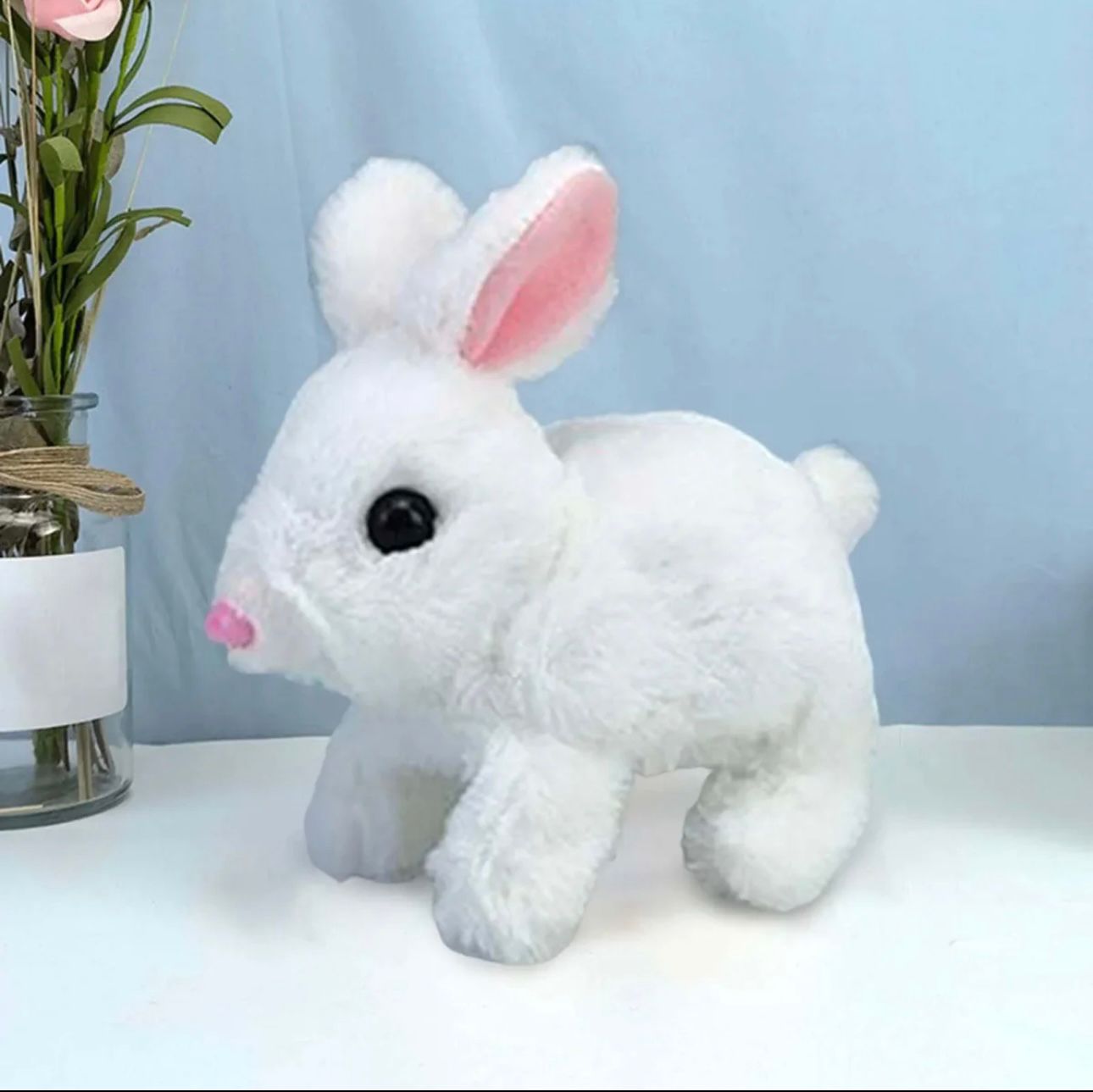 Rabbit toys for kids with walk and music in 3 different colors