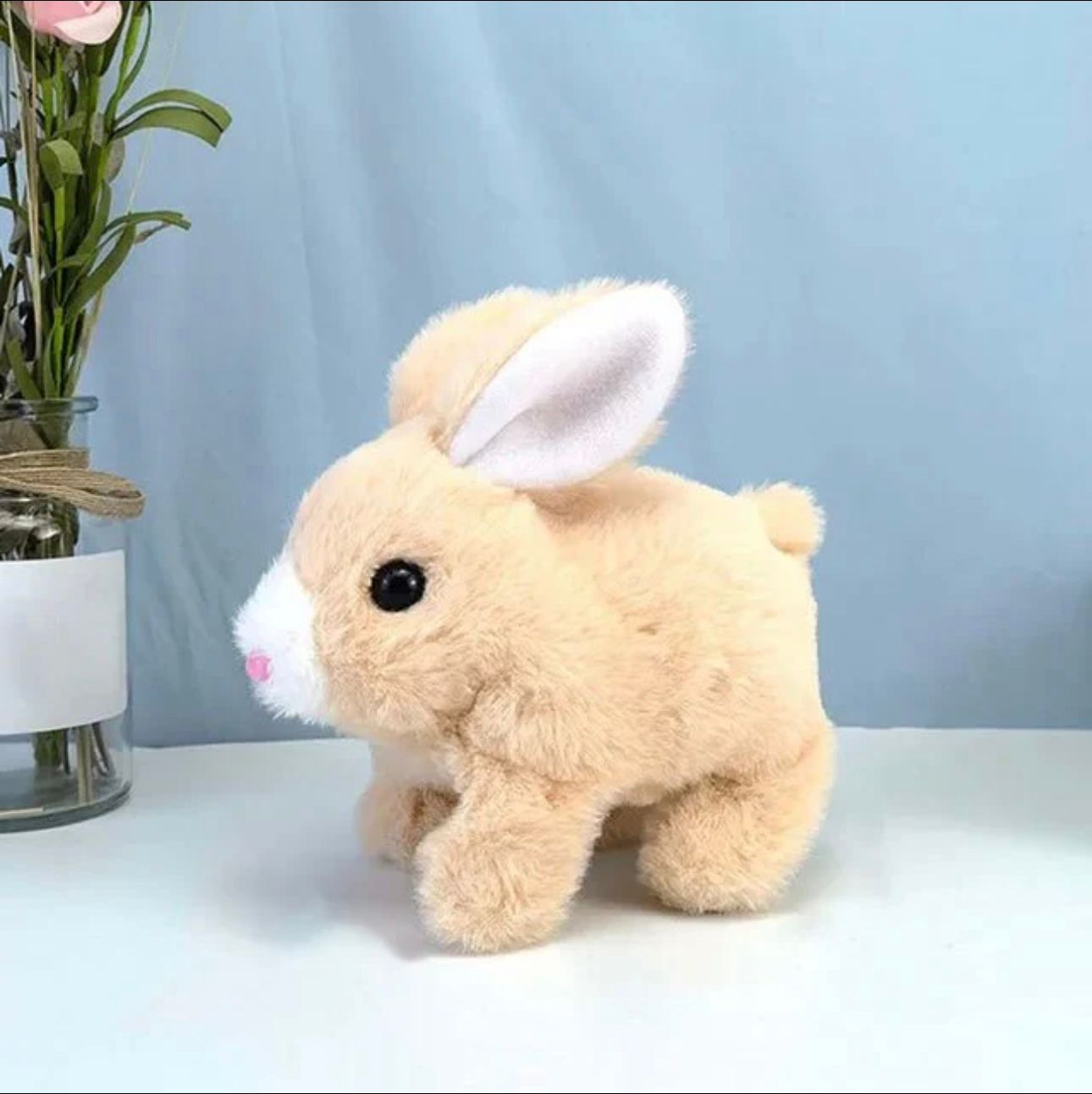 Rabbit toys for kids with walk and music in 3 different colors