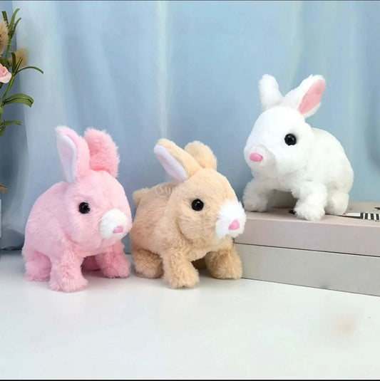 Rabbit toys for kids with walk and music in 3 different colors