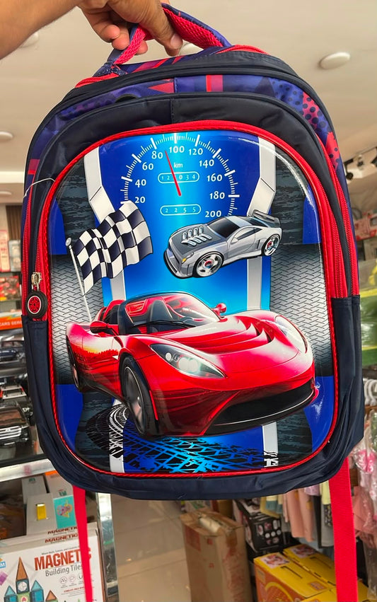 Premium Quality Car Character School Bag – 16 Inch