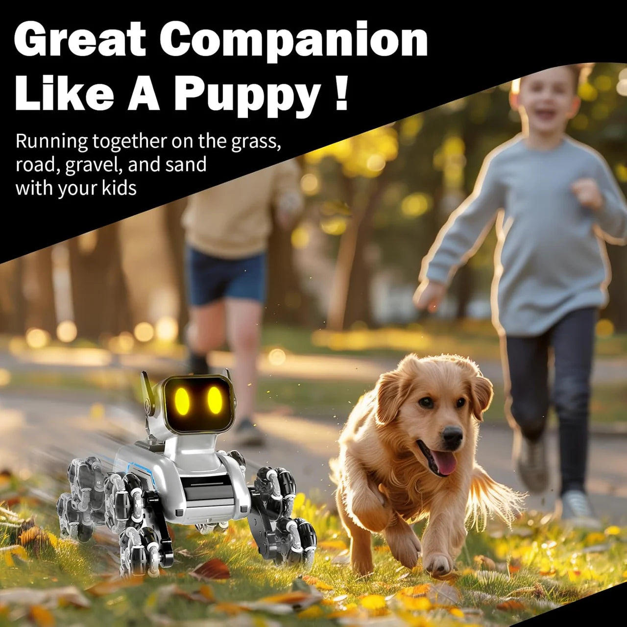 8WD Hand Gesture & Remote Control Robot Dog