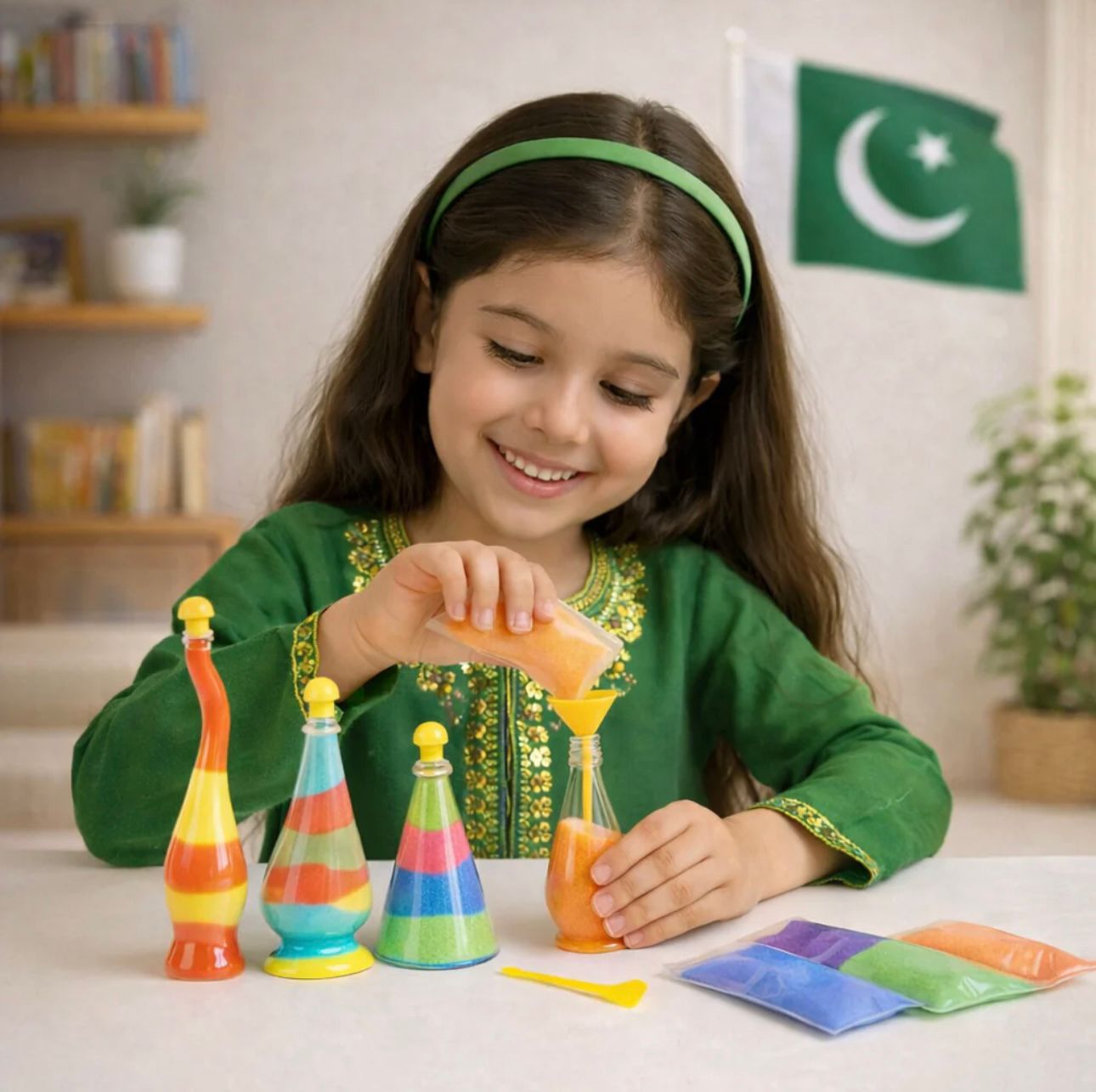 3 Design Sand Art Kit (Craft Kit)For Kids