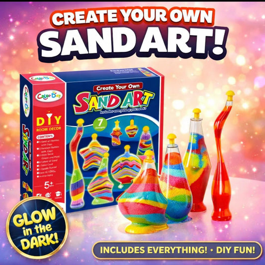 3 Design Sand Art Kit (Craft Kit)For Kids