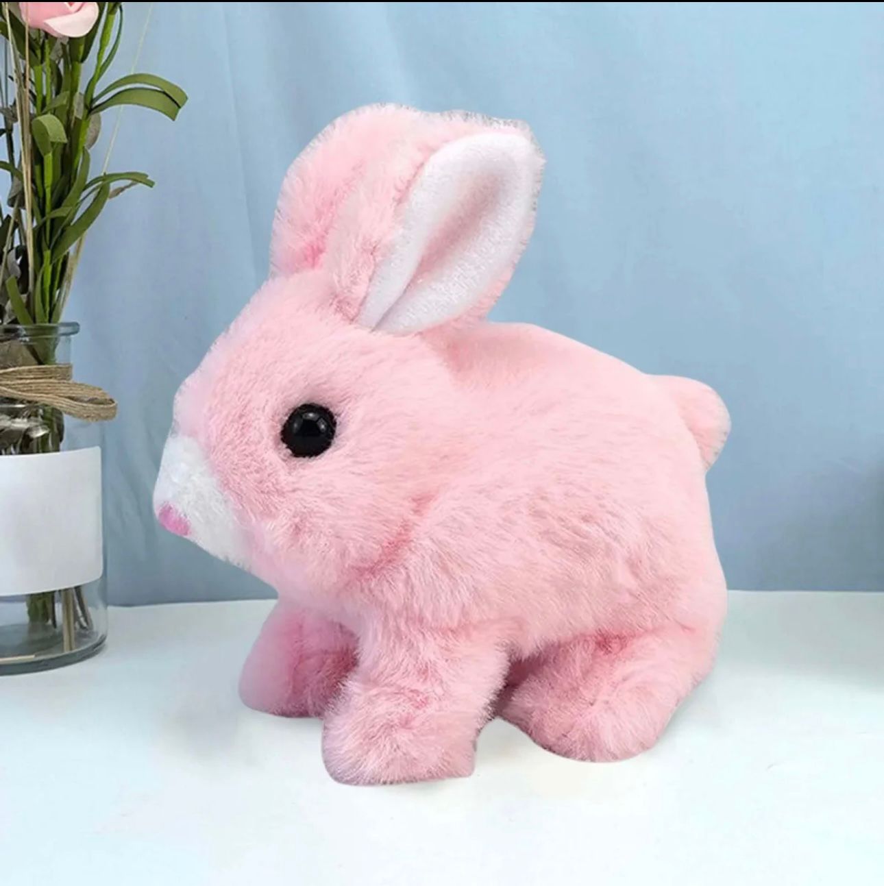 Rabbit toys for kids with walk and music in 3 different colors