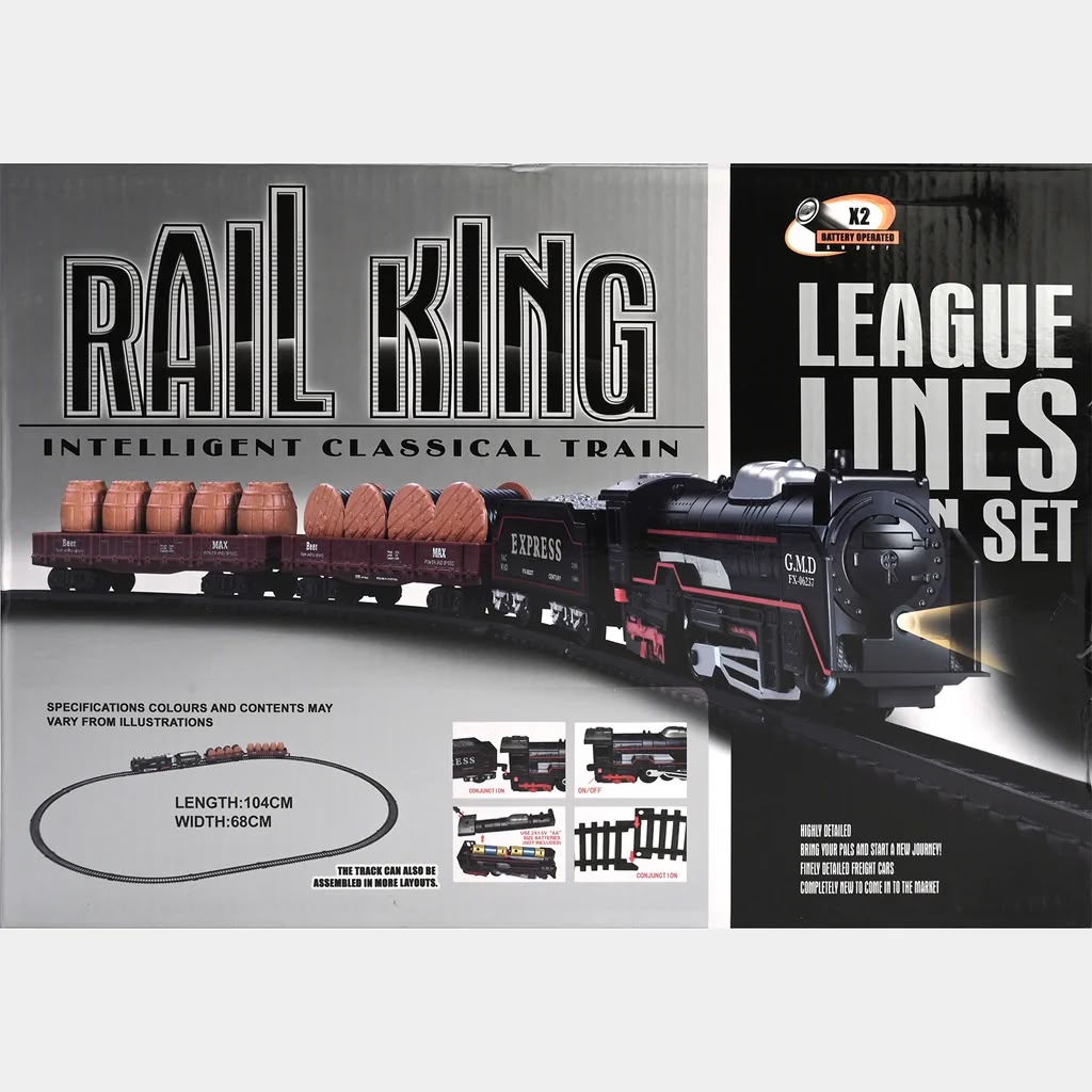 Train Track Set with Containers